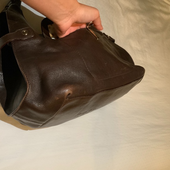 KATE SPADE Structured Brown Leather Handbag - Picture 14 of 15